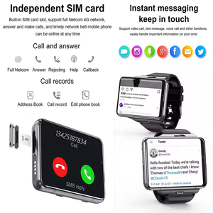 New S999 người đàn ông của thông minh đồng hồ điện thoại 2.88 HD màn hình mtk6761 Quad Core 4G Sim Kép 5G Wifi GPS Dual camera 4 + 64GB <span class=keywords><strong>Android</strong></span> 9.0 IP67 BT - Product Image 6