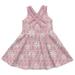Wholesale Spring Baby Girls Clothing Sets <strong>Easter</strong> Printed Short Sleeve T-shirt <strong>Top</strong> and Suspender Dress 2-Piece Sets - Product Image 6