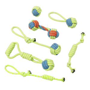 Durable pequeño mediano grande perro cachorro masticar juguete <span class=keywords><strong>de</strong></span> goma sostenible dentición juego interactivo cuerda <span class=keywords><strong>de</strong></span> algodón juguete ecológico para mascotas - Product Image 2
