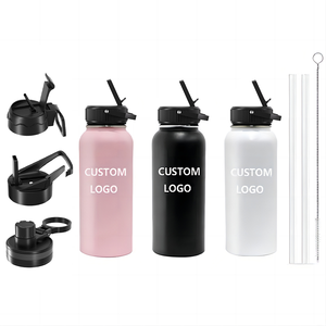 Custom BPA Free Double Wall Stainless Water Tumbler Vacuum Insulated Stainless <b>Steel</b> Water <b>Bottle</b> With Hang - Product Image 1