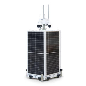 <span class=keywords><strong>Torre</strong></span> de <span class=keywords><strong>vigilancia</strong></span> solar tipo fijo Mástil telescópico de 9m - Product Image 1