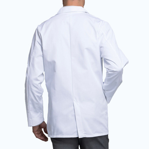 <span class=keywords><strong>Camice</strong></span> da laboratorio di consultazione da <span class=keywords><strong>uomo</strong></span> personalizzato <span class=keywords><strong>camice</strong></span> da laboratorio uniforme da medico ospedaliero professionale in stile corto bianco - Product Image 3