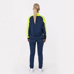 Chándal deportivo informal para mujer, conjunto de pantalones de dos piezas con panel de combinación de colores - Product Image 2