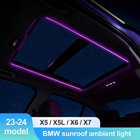 Bande lumineuse d'ambiance panoramique Rhythm, haute flexibilité, sans jaunissement, éclairage intérieur LED dissimulé pour BMW X3/IX3/X5/X5L/X6/X7