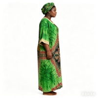 Nouvelle Collection 2026 : Kaftan Boubou Africain Grande Taille pour Femme Noire, Robe Longue Ample à Manches Larges avec Imprimé et Ensemble Foulard