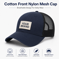 Casquette de baseball trucker en maille 112, coton à l'avant, nylon à l'arrière, respirante, personnalisable, vente en gros, été