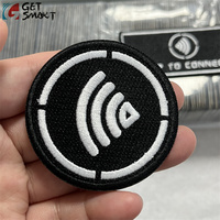 Étiquettes RFID NFC en fer N213/215/216 13,56 MHz, patchs thermocollants, brodés, tissés, mini-étiquettes lavables et étanches pour vêtements