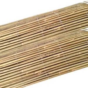 Vente en gros de panneaux de clôture en bambou naturel bon marché