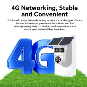 Telecamera PTZ Wireless 4G WiFi Hieasy da 6MP Alimentata a Energia Solare, Telecamera di <span class=keywords><strong>Sicurezza</strong></span> Esterna 4K con Scheda SIM 4G <span class=keywords><strong>e</strong></span> CCTV Solare - Product Image 2