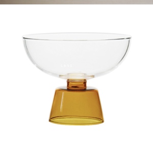 Luce creativa di lusso colorato di vetro ciotola da Dessert tazza alta piede nido di uccello zucchero ciotola di acqua per gelato latte acido tazza - Product Image 2