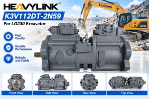 Pompe à piston hydraulique K3V112DT-2N59, pompe hydraulique pour excavatrice, pièce de machine de construction LG230 - Product Image 1