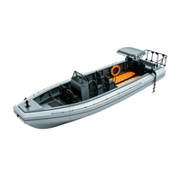 Bateau rapide en aluminium personnalisé de 11 mètres avec flottabilité en mousse de sécurité pour la surveillance et le sauvetage en eau douce et salée