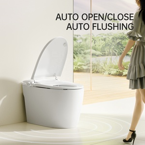 CleerWave Modern Intelligent Ceramic <strong>Commode</strong> Remote Control Heated Seat Female Washing P-Trap/S-Trap Drainage All-inclusive - Product Image 3