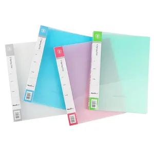 Benutzer definierte A4 Transparent Cover Binder PP Kunststoff 2/3/4 O Ring Binder Datei Ordner