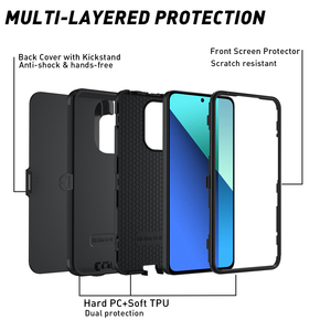Funda para Teléfono TPU+PC con Soporte y Carga Inalámbrica para <span class=keywords><strong>Redmi</strong></span> <span class=keywords><strong>Note</strong></span> <span class=keywords><strong>13</strong></span> 4G - Product Image 3