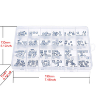 AIZESION 240PCS 24 Types Micro USB Female Box Android Charging Tail Plug with Micro USB Interface