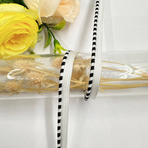 1Cm Nhà Máy Bán Buôn Polyester Satin Thiên Anh Shiny Trim Dây Đường Ống Băng Với Dây Sợi Dây Thừng Cho May Nhà Hàng Dệt May - Product Image 6