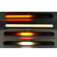 Lampe de pare-chocs arrière à LED bicolore à montage élevé pour feux arrière de frein à lentille transparente pour voitures/remorques/véhicules récréatifs Nouveau