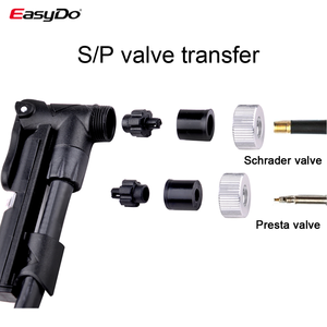 <span class=keywords><strong>Pompe</strong></span> à air pour vélo miniature en alliage d'aluminium, <span class=keywords><strong>pompe</strong></span> manuelle, <span class=keywords><strong>pompe</strong></span> à vélo avec manomètre - Product Image 6