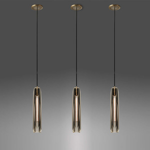 Nuovo Design protezione per gli occhi a Led illuminazione a sospensione moderna mininalista in vetro a tubo lungo per soggiorno camera da letto LED luce a sospensione - Product Image 3
