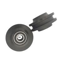 Top qualité 70mm grange porte coulissante rouleau poulie plastique piste poulie roue rouleaux pour porte coulissante grange