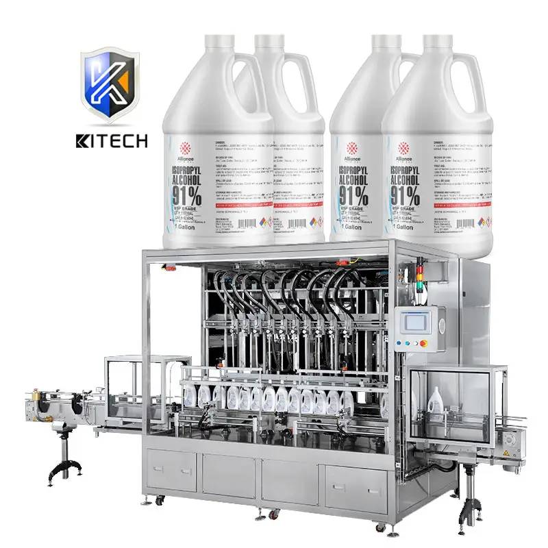 Stainless steel automatic digital control alcohol liquid weight packaging machine 4 header