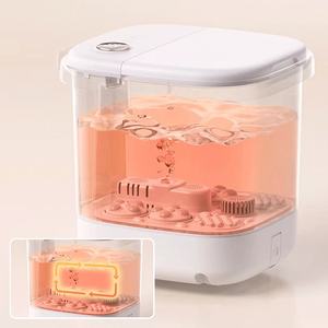 Máquina de pedicura multifunción Shiatsu eléctrica portátil, masajeador de baño de Spa de pies eléctrico con Control de temperatura, calentamiento de burbujas - Product Image 4