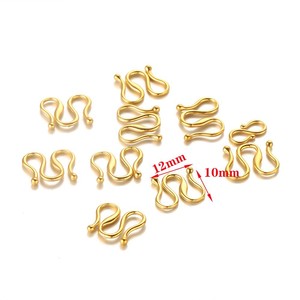 Cierres de Joyería de Acero Inoxidable de 10 mm, Tipo M y W, Acabado Liso, Conectores para Pulseras y Collares, Accesorios para Joyería - Product Image 3