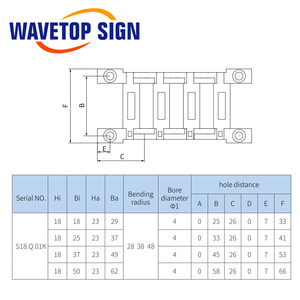 Wavetopsign Cáp chuỗi 18 Series tốc độ cao câm cầu mở trên cả hai bên <span class=keywords><strong>towline</strong></span> truyền kéo chuỗi cho máy Laser CO2 - Product Image 6