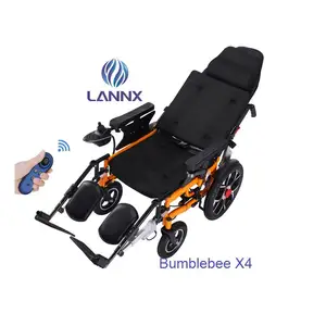 Sport Wheelchair Lightweight Leisure Wheelchair Selektrischer Rollstuhl Older Walker Bag Wheelchair with Side Bag