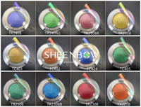 Poudre à ongles arc-en-ciel, Pigments chromés en vrac, Aurora, effet miroir, sirène, 1 boîte