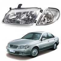 Feux avant, clignotants, feux de coin, ensemble de phares compatible avec Nissan Sunny Bluebird Almera Sylphy G10 Pulsar N16 2000 2005