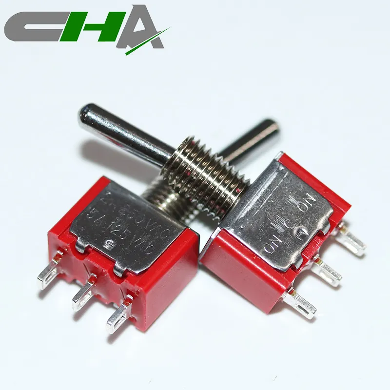 Usine CHA qualité fiable 5A/125VAC on off sur interrupteur à bascule en laiton