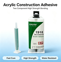 Adhésif structurel acrylique bicomposant, colle AB haute résistance pour soudure, faible odeur, plusieurs tailles, pour collage de surfaces métalliques, vente en gros
