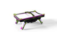 Table de hockey sur air Power Puck, machine de jeu d'arcade à monnayeur pour 2 joueurs, avec affichage numérique LED du score et système de rédemption de tickets