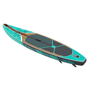 Planche de paddle gonflable <span class=keywords><strong>SUP</strong></span> en PVC de qualité militaire 10,6'x30"x6" OEM d'usine, technologie Drop Stitch DWF, certifiée CE ROHS REACH, avec graphisme personnalisé et kit de réparation de pompe - Product Image 6