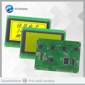 Chất lượng cao 4.7-inch 240x128 đồ họa LCD hiển thị jxd240128b STN Vàng tích cực LED Đèn nền LCD module t6963c/uc6963 ổ đĩa