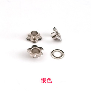 Golden Flower Shaped Eyelets Copper Plated Anti Rust For Bags And Clothing Accessories - Product Image 2