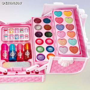 Powder Blusher Box Eye Shadow Nail Gel Polish Kit <strong>Girls</strong> Items Toy <strong>Beauty</strong> Salon Make up Makeup Sets Full Box Toy for Wholesale - Product Image 4