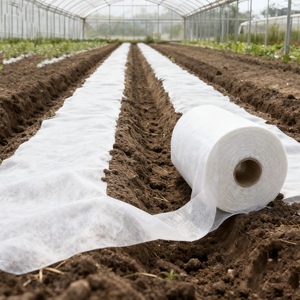 Rouleaux de tissu non tissé spunbonded en acide polylactique 100 % biodégradable Esun, écologiques, blancs, jaunes, respirants, unis, en <span class=keywords><strong>bambou</strong></span> - Product Image 2