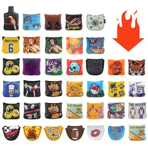 Venta directa de fábrica Accesorios de golf Mallet Putter Golf Cover Cierre de imán Bordado Golf Headcovers - Product Image 1