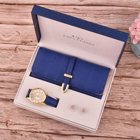 2025 nouvel an noël, coffret cadeau montre portefeuille collection 3 pièces coffret cadeau pour femme dame nouveau chaud charmant portefeuille montre coffrets cadeaux/