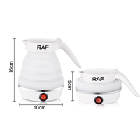 RAF Nouvelle Bouilloire Électrique Pliable Sans BPA, Chauffage Rapide de l'Eau, Arrêt Automatique, Utilisation Domicile et Bureau