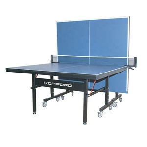 Table de tennis de table pliable de haute qualité personnalisée avec roues mobiles, équipement de ping-pong, bureau, table de tennis de table d'usine OEM - Product Image 2