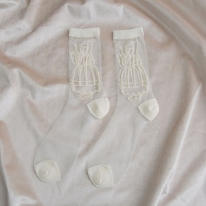 Wholesale Summer Thin See Through <strong>Socks</strong> Nylon Mesh Transparent Sheer <strong>Silk</strong> <strong>Socks</strong> for Women - Product Image 5