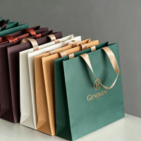 Sac à main en carton blanc recyclable haute résistance avec logo personnalisé sérigraphié, emballage élégant pour chaussures et cosmétiques