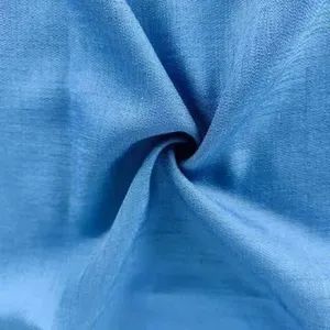 Высококачественная 100% Полиэстеровая льняная ткань высокой плотности для футболки платье одежда Удобная