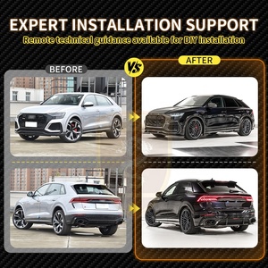 Kit de Carrocería para <span class=keywords><strong>Audi</strong></span> <span class=keywords><strong>RS</strong></span> <span class=keywords><strong>Q8</strong></span>, Rejillas de Parachoques Delantero Estilo AT, Difusor Trasero, Faldones Laterales, Ala de Techo, Kit de Carrocería RSQ8 - Product Image 2