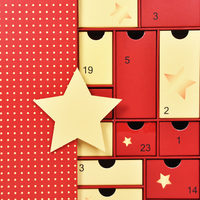 HEISSES Individuelles Adventskalender Leer Luxus Karton Geschenk Kosmetikverpackung Countdown Weihnachts-Adventskalenderbox
