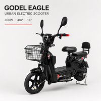 Vélo électrique urbain Godel Eagle, scooter, vélo de ville avec moteur 350W, batterie 48V, alarme et affichage numérique